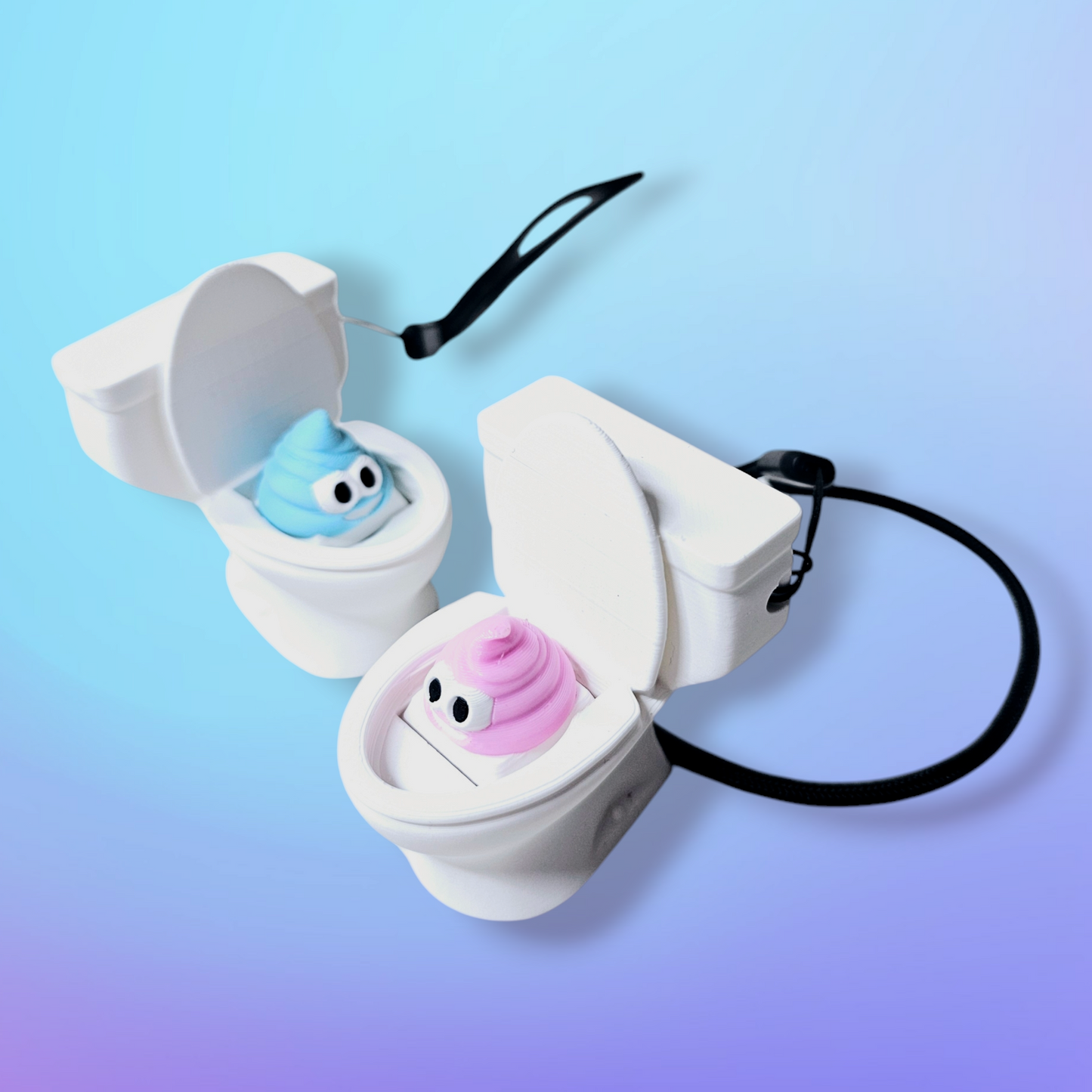 Clicky Poo - Toilet shaped Fidget Tactile Clicker