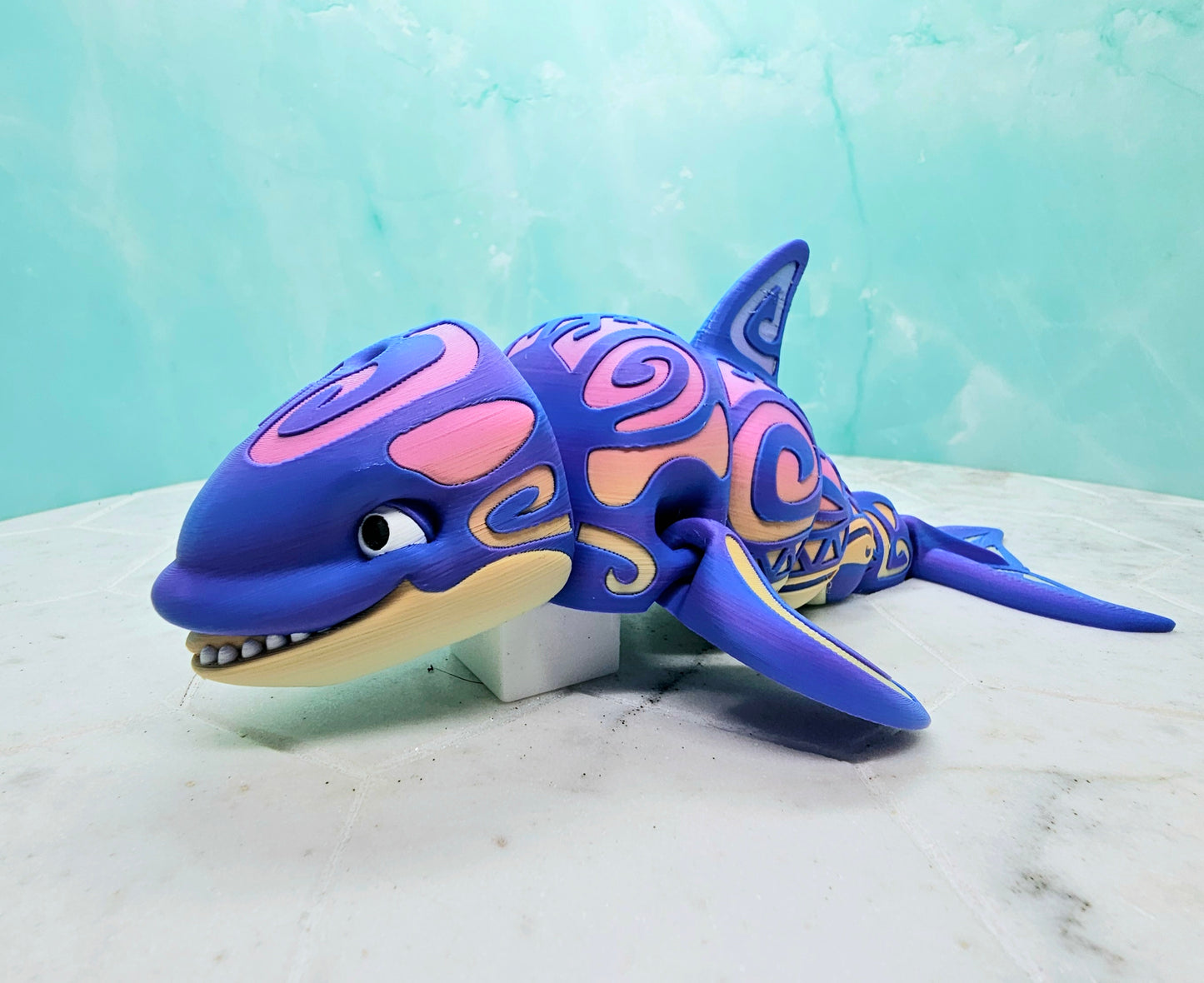 Articulating Tattooed Orca - 3D printed