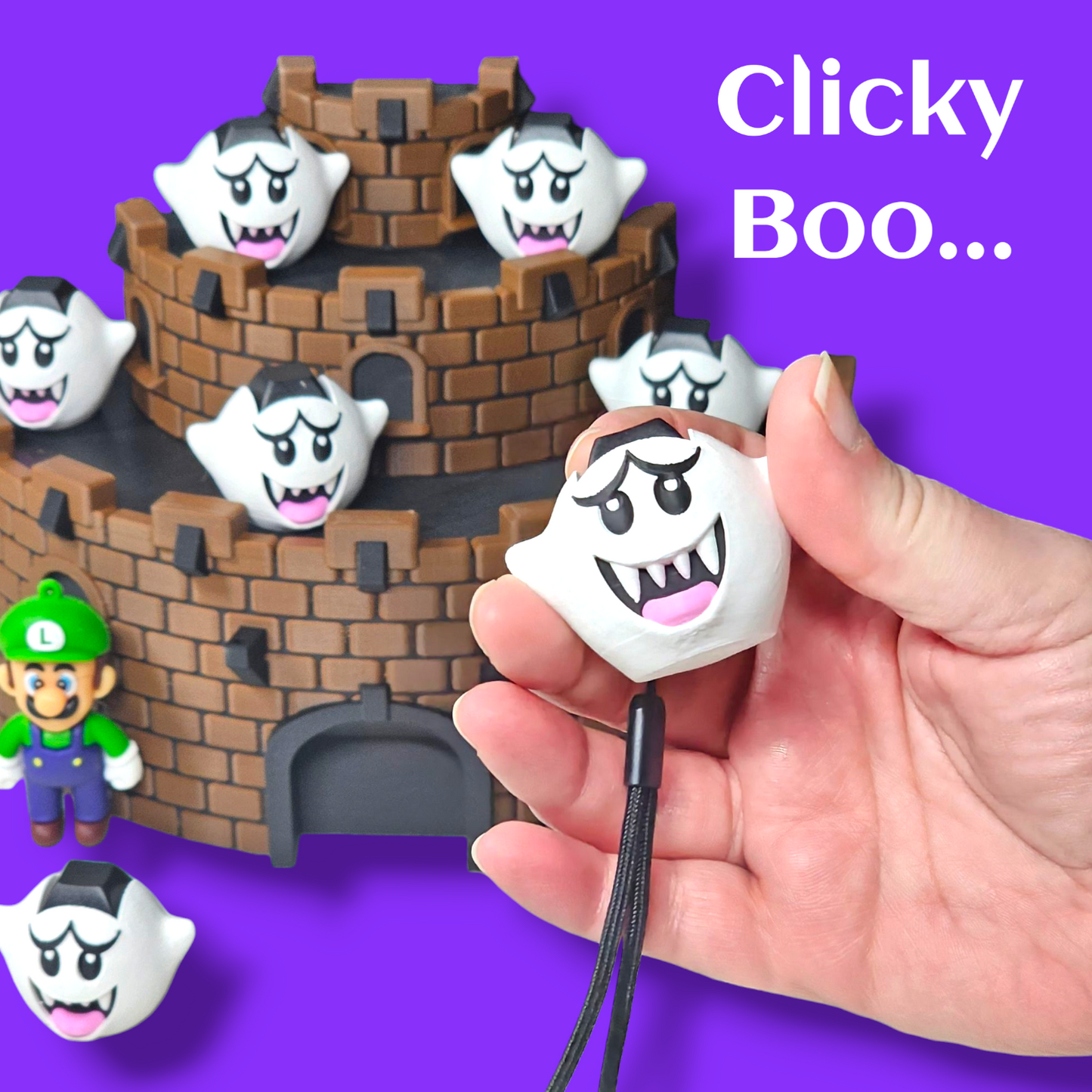 Clicky Boo Fidget clicker ghost shape